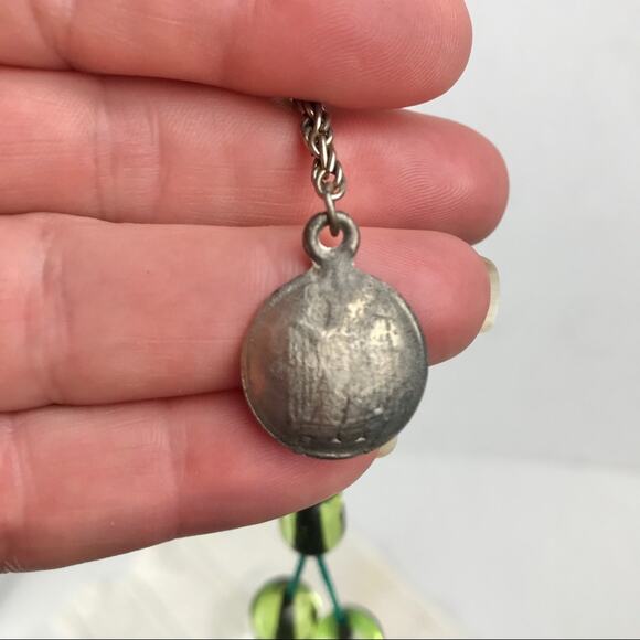 Vintage Middle Eastern Prayer Beads Green Eagle - Picture 6 of 6